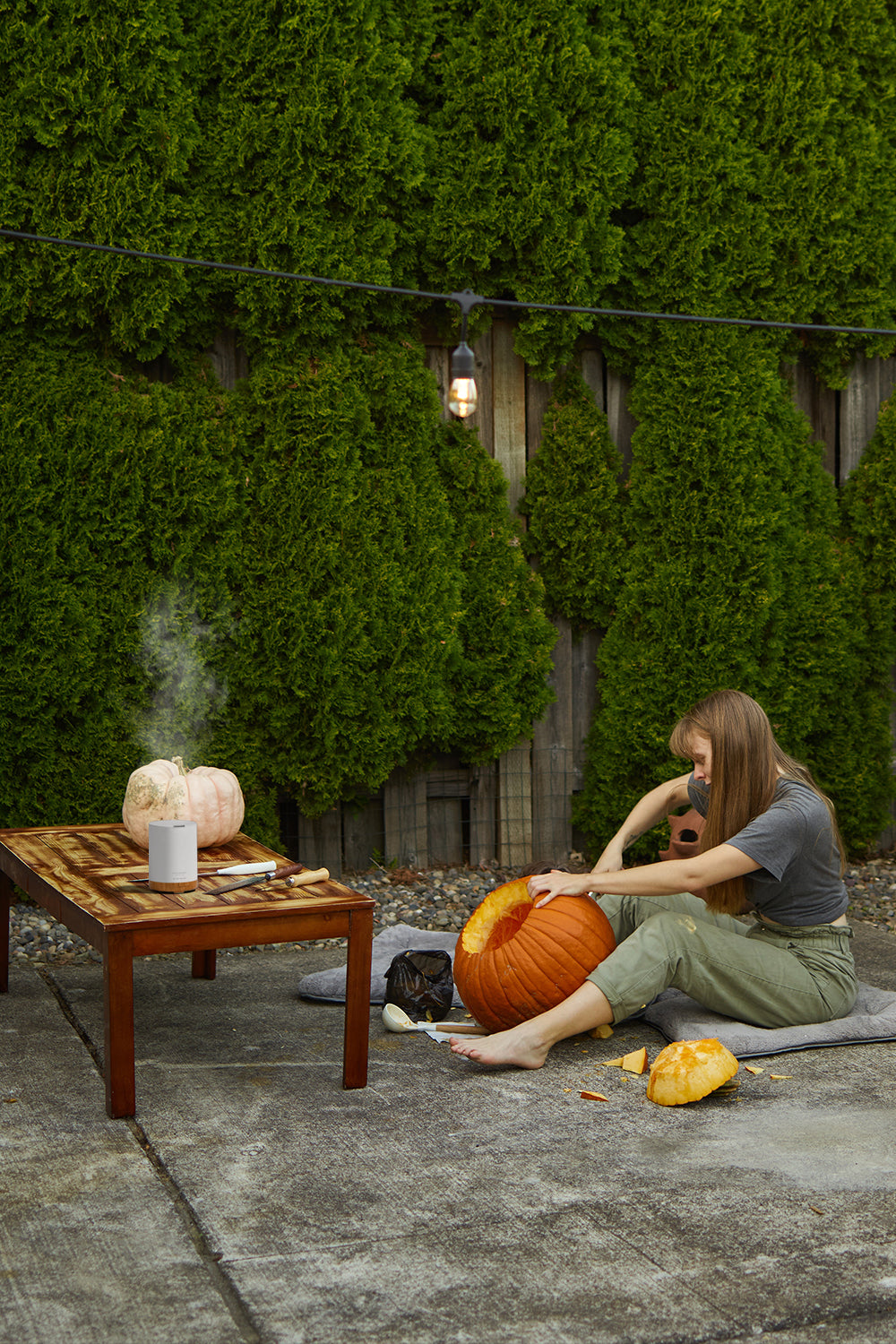 How to make a different Halloween Pumpkin with oil diffuser?