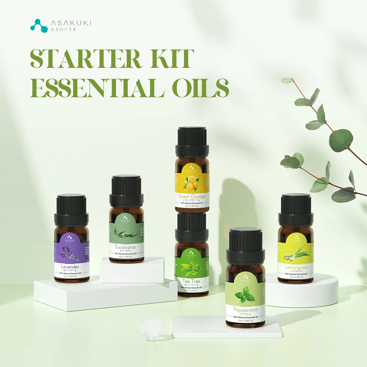 TOP6 Essential Oils Set 6pcs*10ml