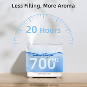 UPGRADE Cube White Essential Oil Diffuser