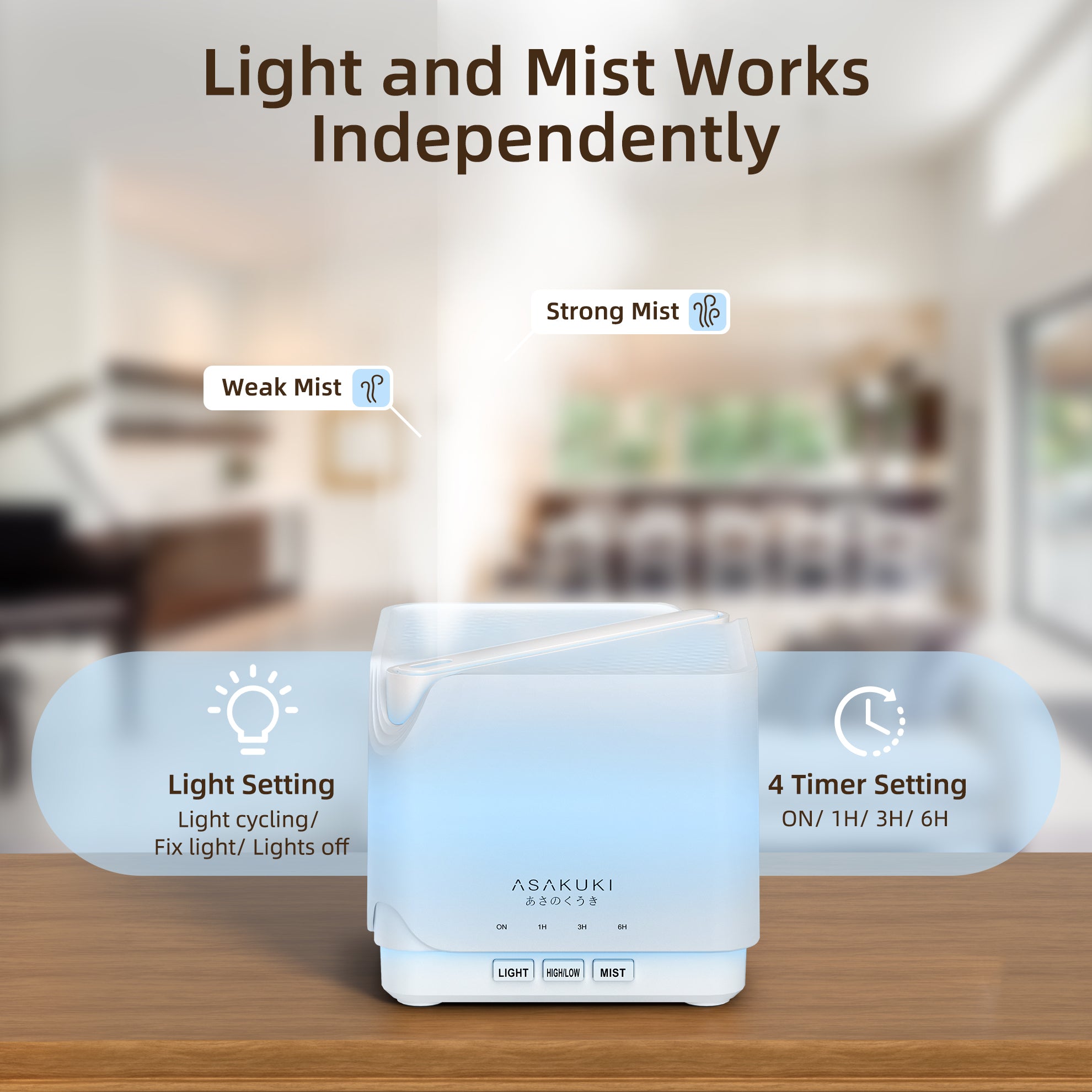 UPGRADE Cube White Essential Oil Diffuser