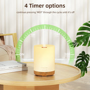 Dew Plus Light Wood Diffuser with 6Pcs*10ml Essential Oil set