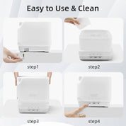 UPGRADE Cube White Essential Oil Diffuser