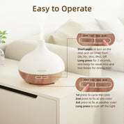 Spring Light Wood Diffuser with 8pcs*10ml Oils