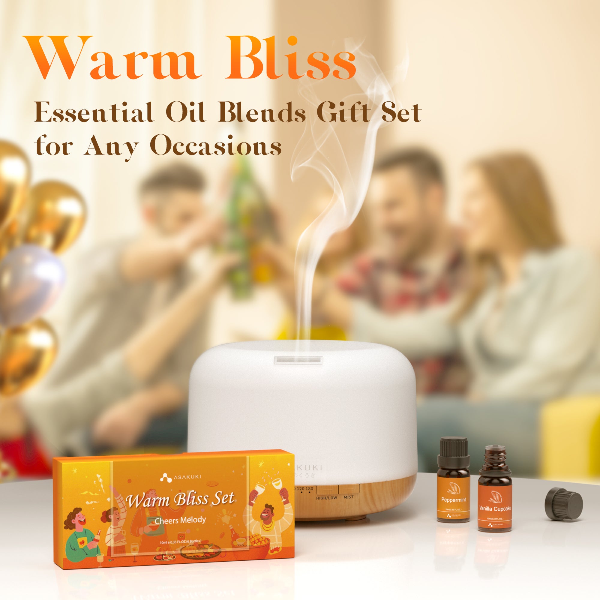 Warm Bliss Essential Oils Set 6pcs*10ml