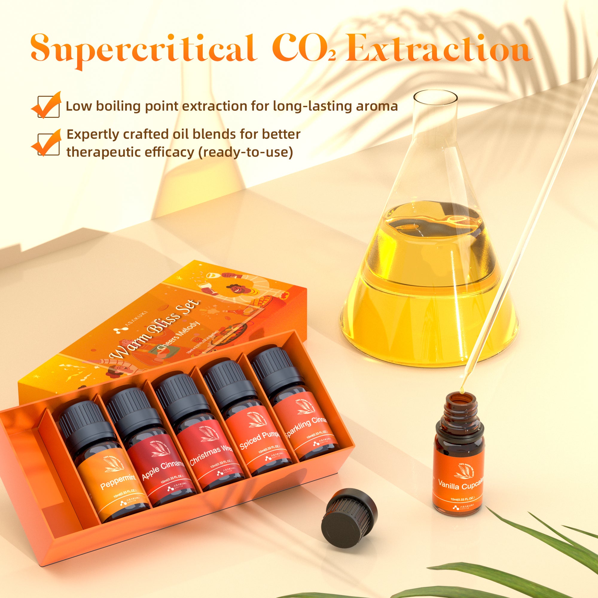 Warm Bliss Essential Oils Set 6pcs*10ml