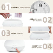 Spring White Wood Diffuser with 8pcs*10ml Oils