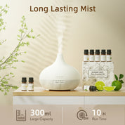 Spring White Wood Diffuser with 8pcs*10ml Oils