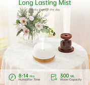 Mini Rock Light Wood Essential Oil Diffuser