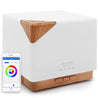 Cube Light Wood Smart WiFi Essential Oil Diffuser - Asakuki