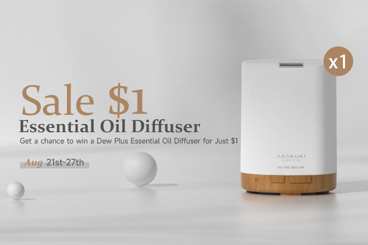 $1 Essential Oil Diffuser Sale: Win a Dew Plus Essential Oil Diffuser for Just $1