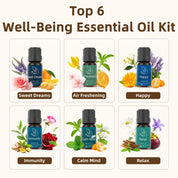Dew Plus Light Wood Diffuser with 8Pcs*10ml Essential Oil Gift Set