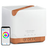 New Cube Light Wood Smart WiFi Essential Oil Diffuser