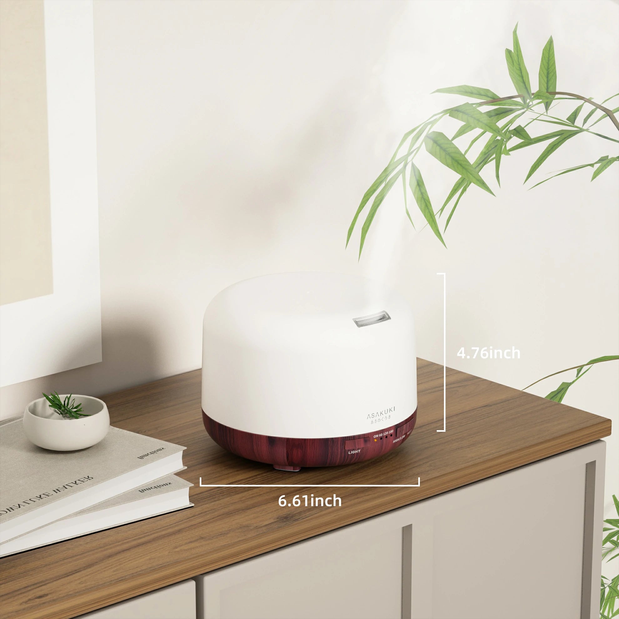 Rock Reddish-brown Wood Essential Oil Diffuser