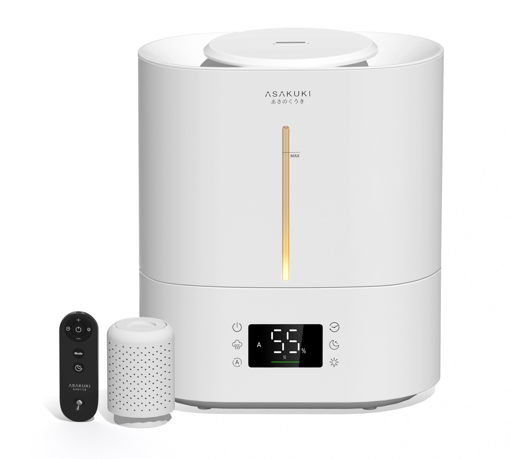 ASAKUKI 4L Top Fill Cool Mist Ultrasonic Humidifier - Asakuki