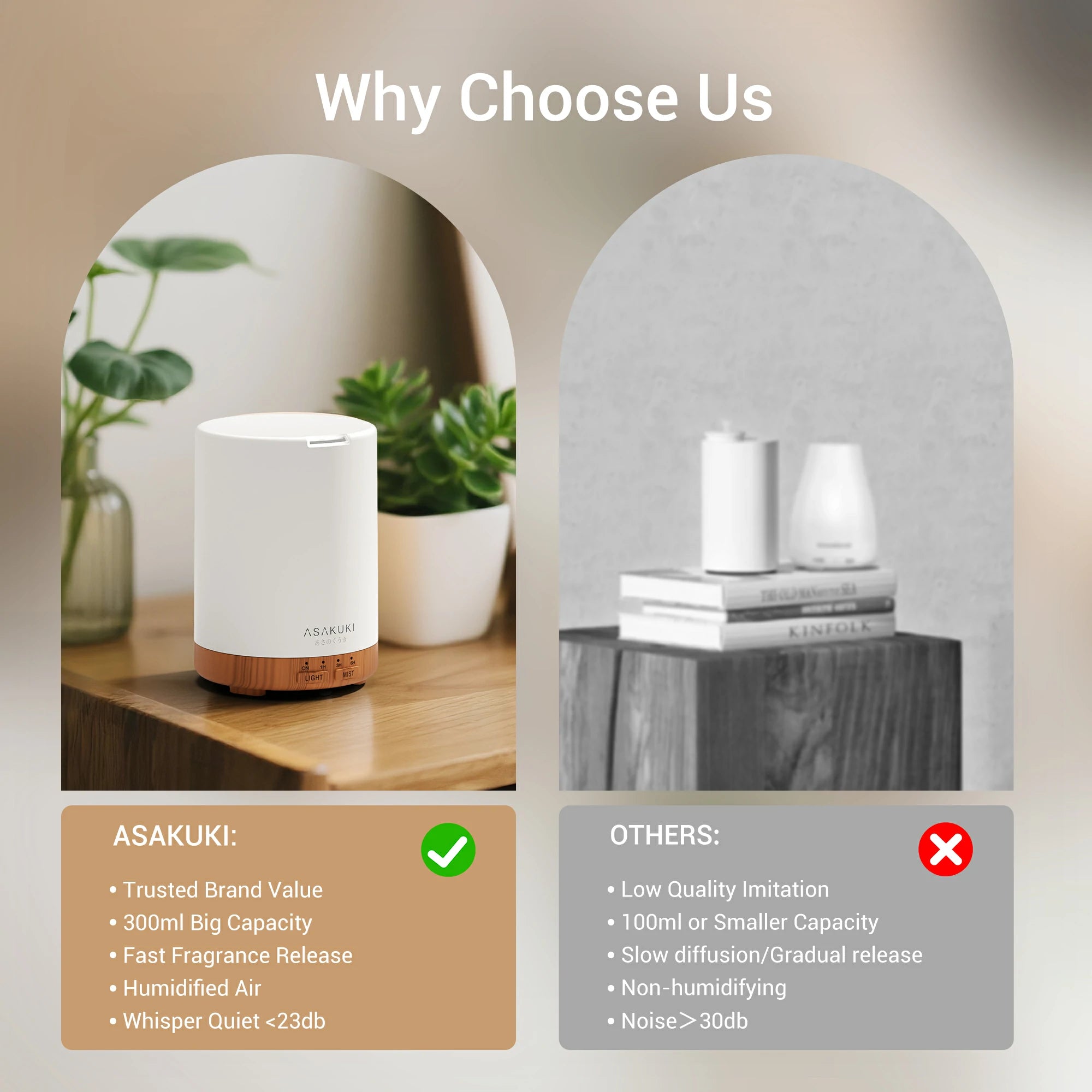 Dew Plus Light Wood Essential Oil Diffuser