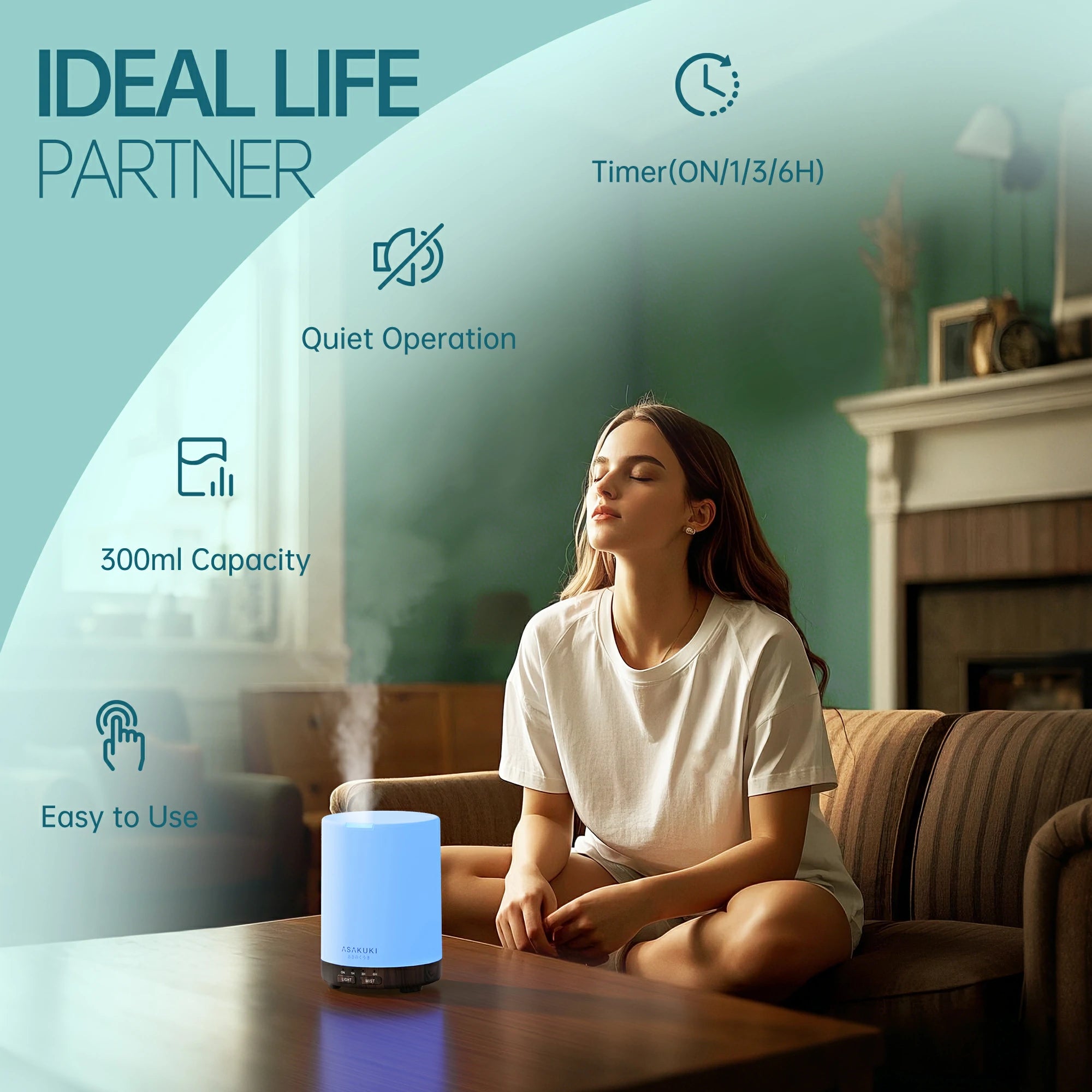 Dew Plus Black Wood Essential Oil Diffuser