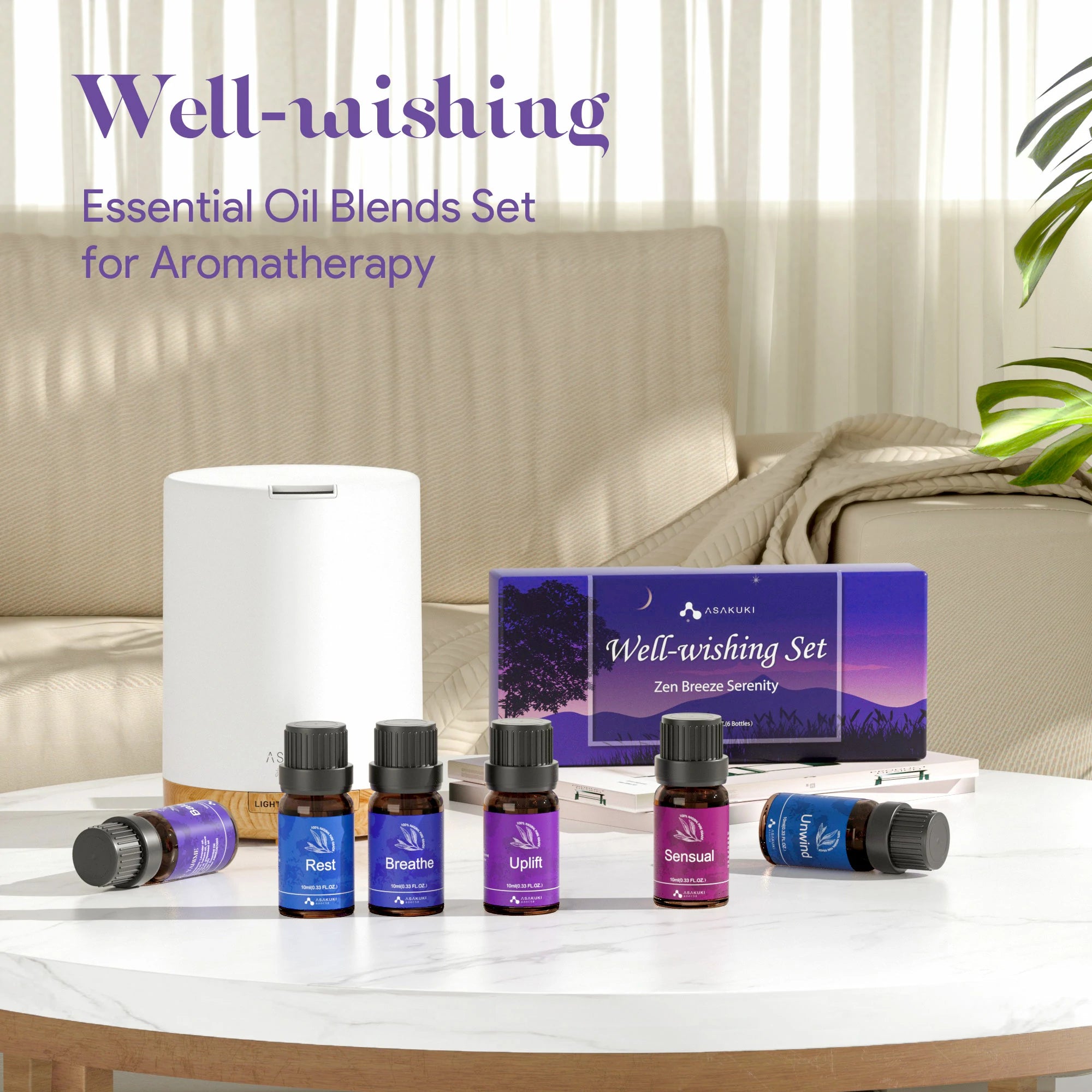 Well-Wishing Essential Oils Set 6pcs*10ml