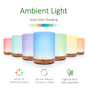 Dew Plus Light Wood Diffuser with 6Pcs*10ml Essential Oil set
