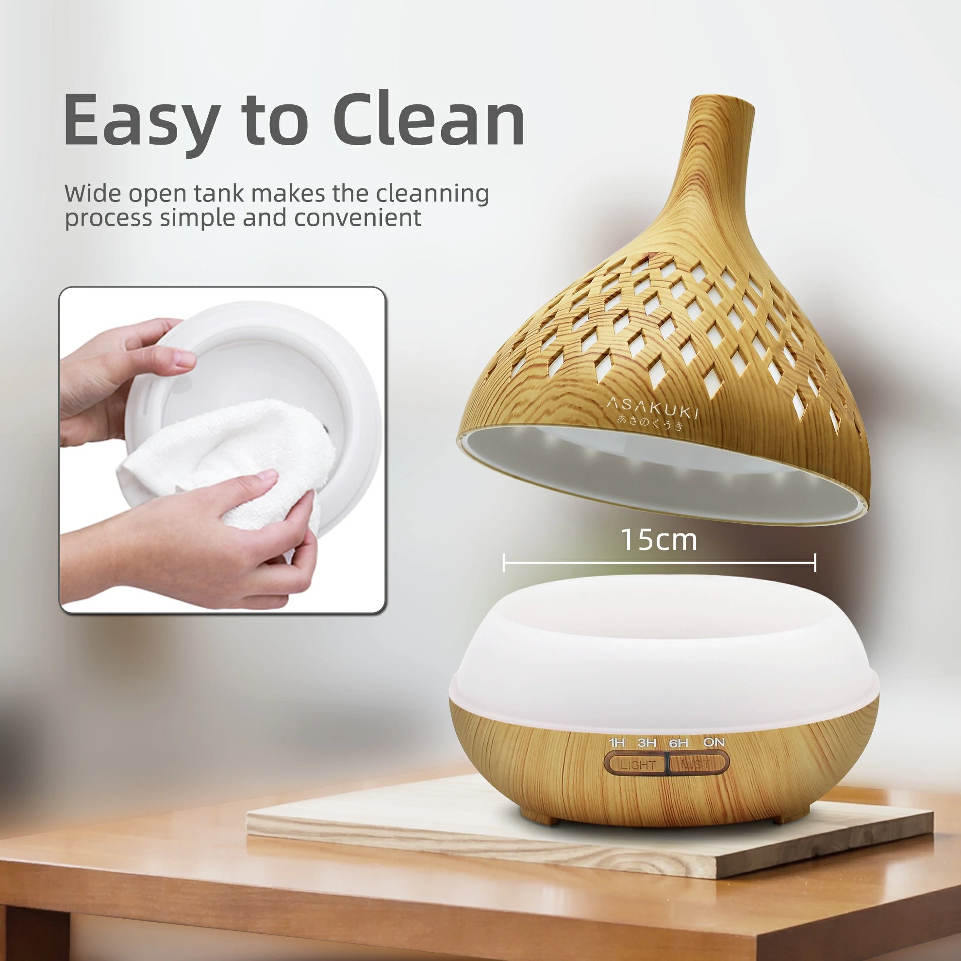 400ml Vase Essential Oil Diffuser