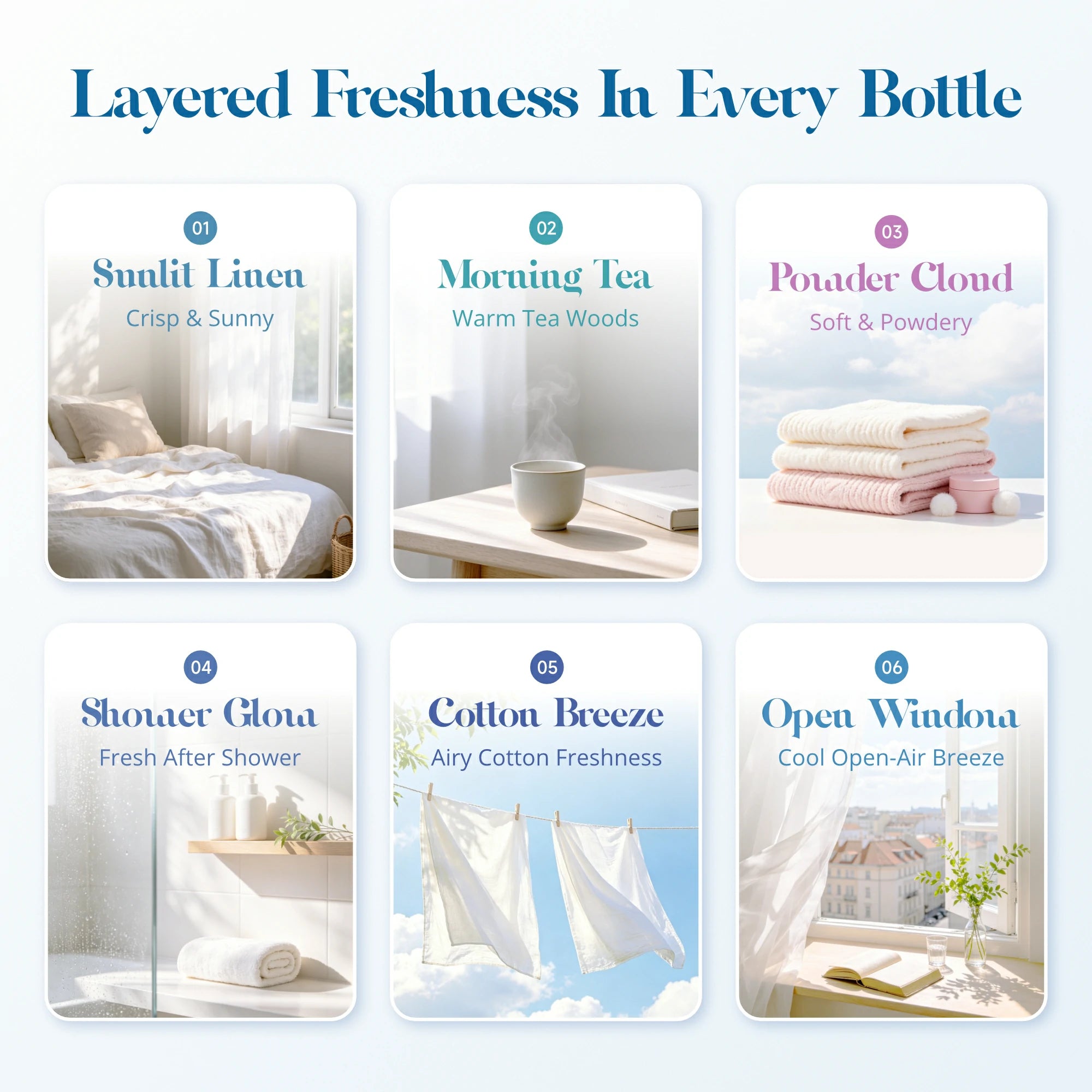 Fresh States Essential Oil Set 6pcs*10ml
