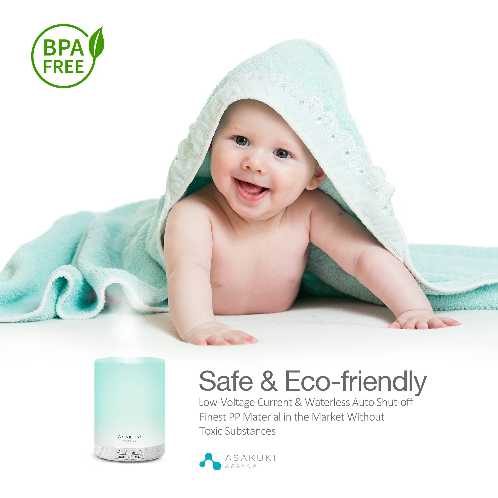 Dew Plus White Wood Essential Oil Diffuser