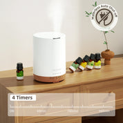 Dew Plus Light Wood Diffuser with 6Pcs*10ml Essential Oil set