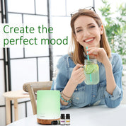 Dew Plus Light Wood Diffuser with 6Pcs*10ml Essential Oil set