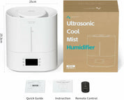 4L Top Fill Cool Mist Ultrasonic Humidifier