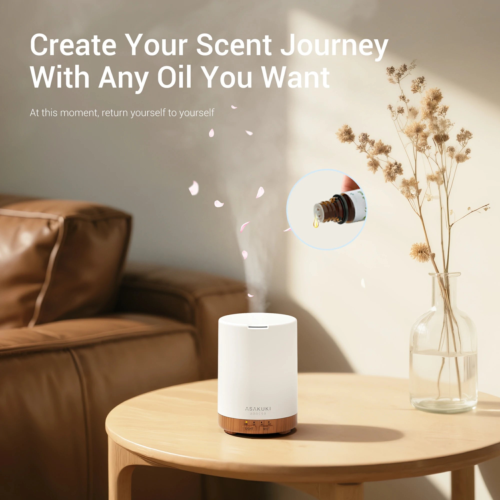 Dew Plus Light Wood Essential Oil Diffuser