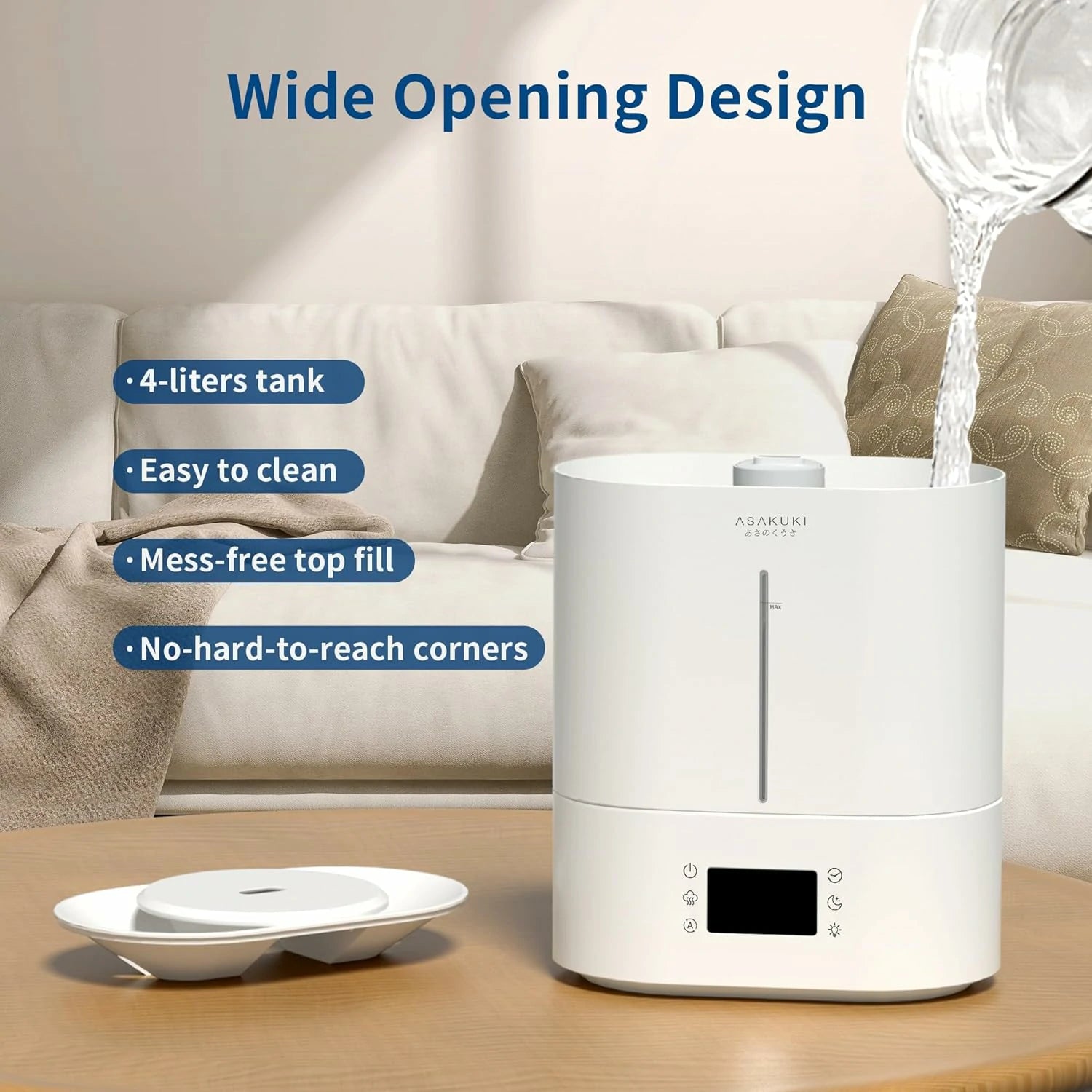 4L Top Fill Cool Mist Ultrasonic Humidifier