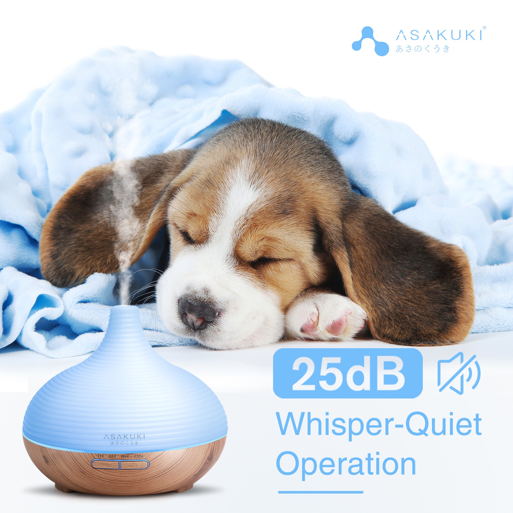 Spring Light Wood Essential Oil Diffuser - Asakuki