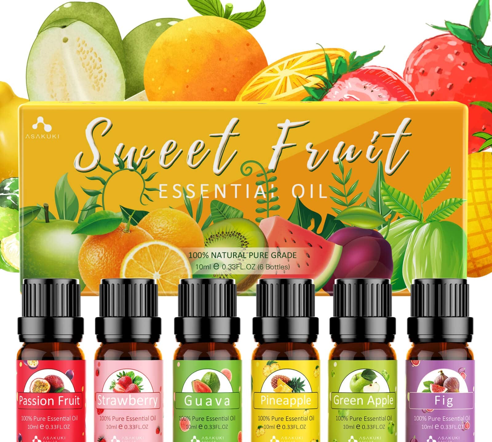 Fruit 6 Essential Oils Set - Asakuki