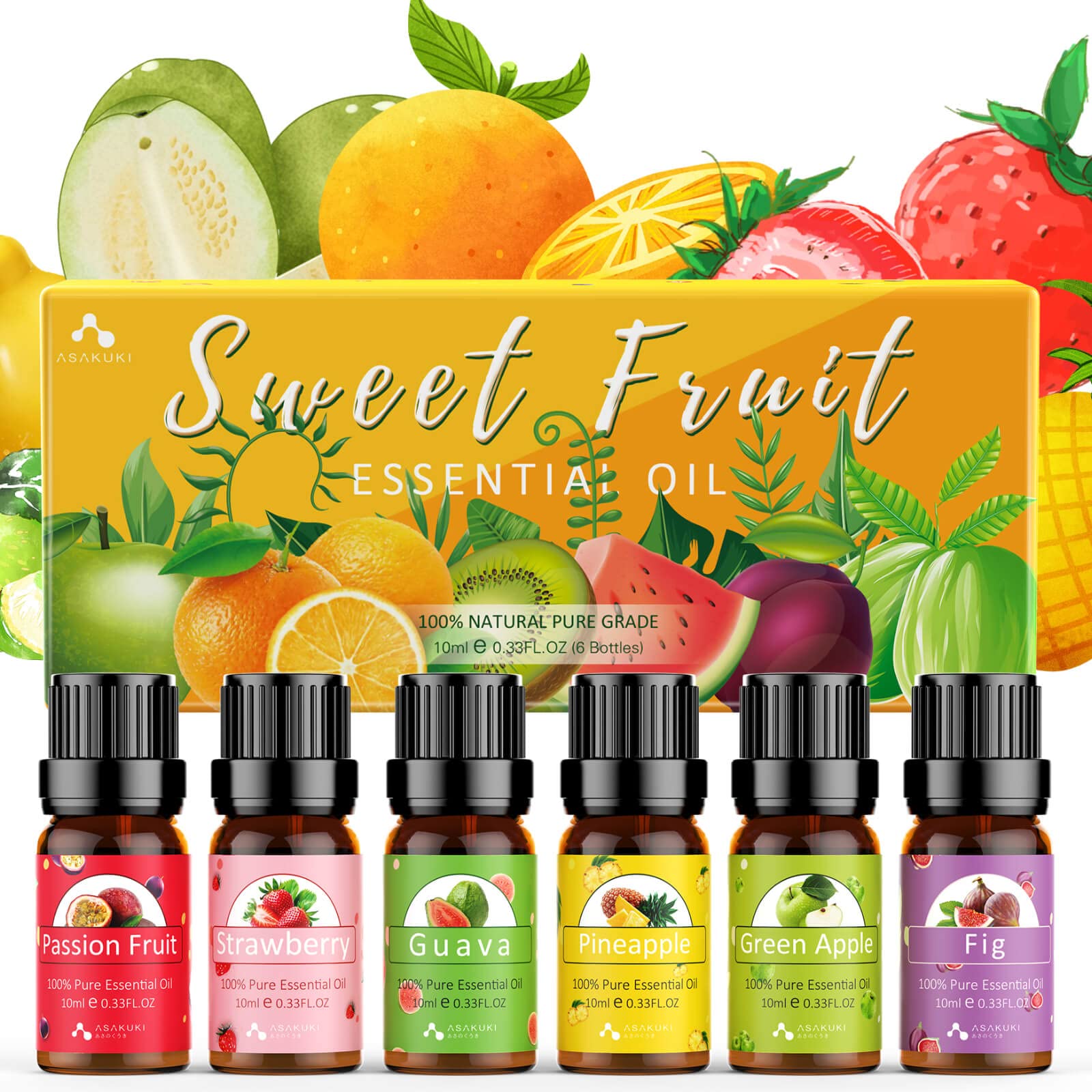 Fruit 6 Essential Oils Set - Asakuki