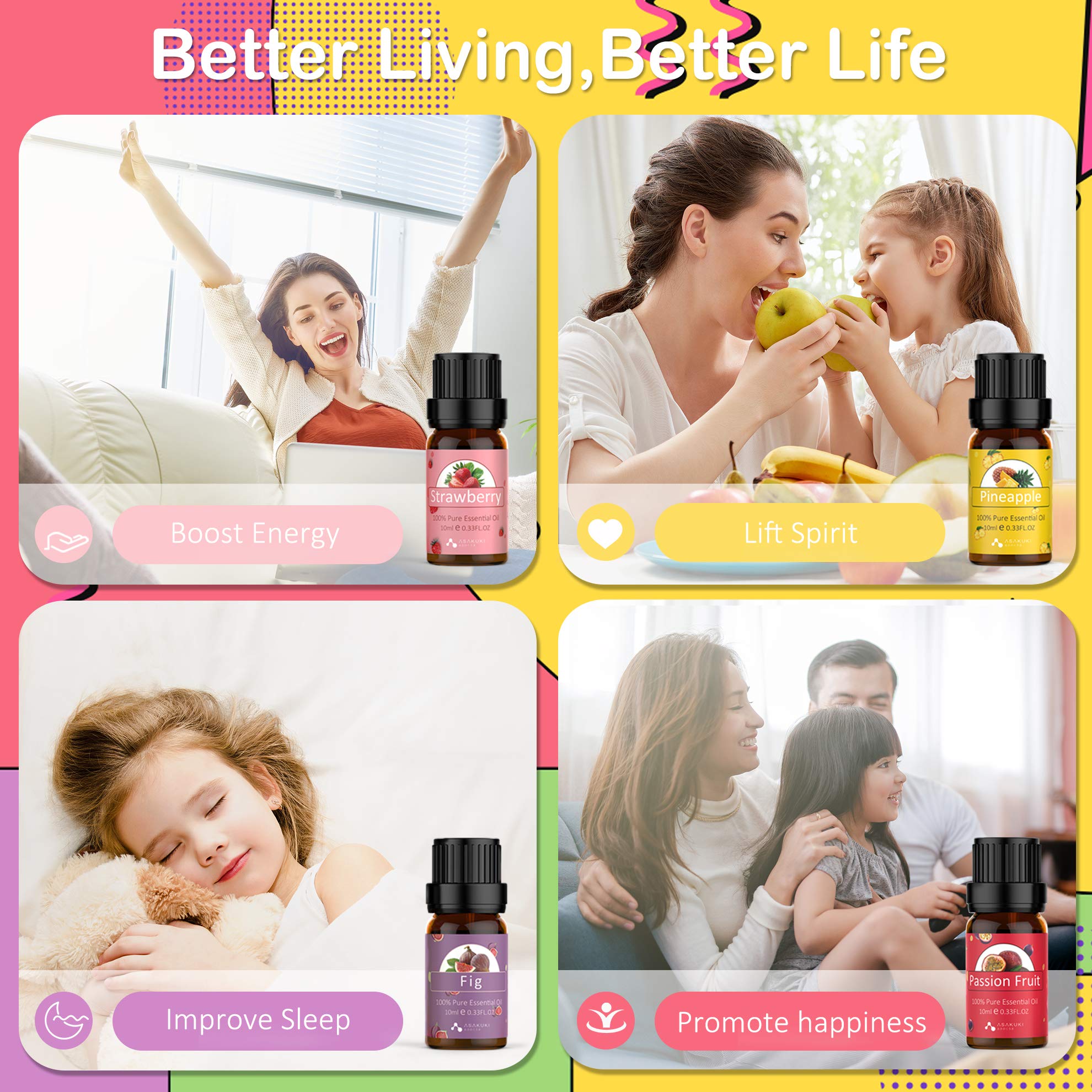 Fruit 6 Essential Oils Set - Asakuki