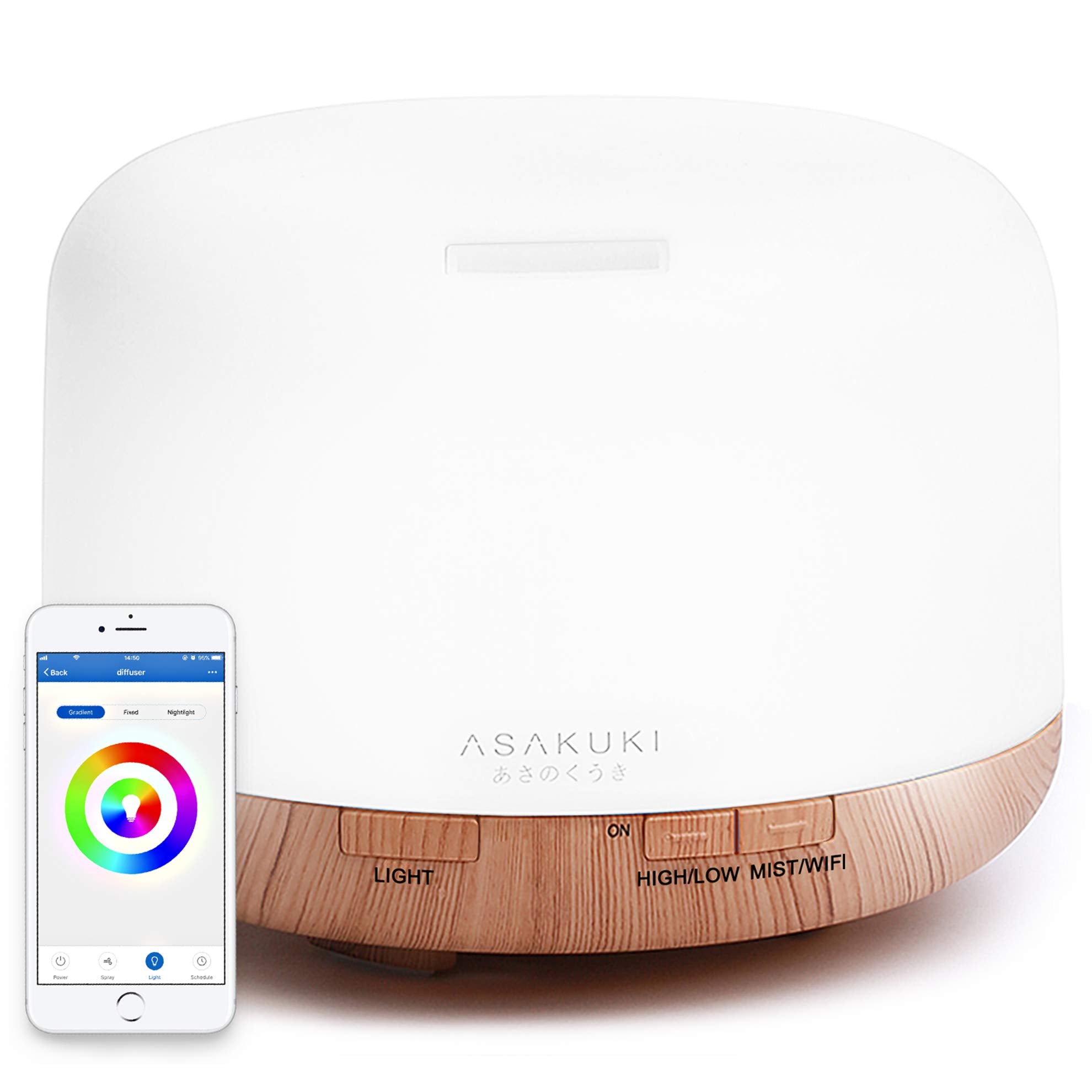 Rock Smart Wi-Fi Essential Oil Diffuser - Asakuki
