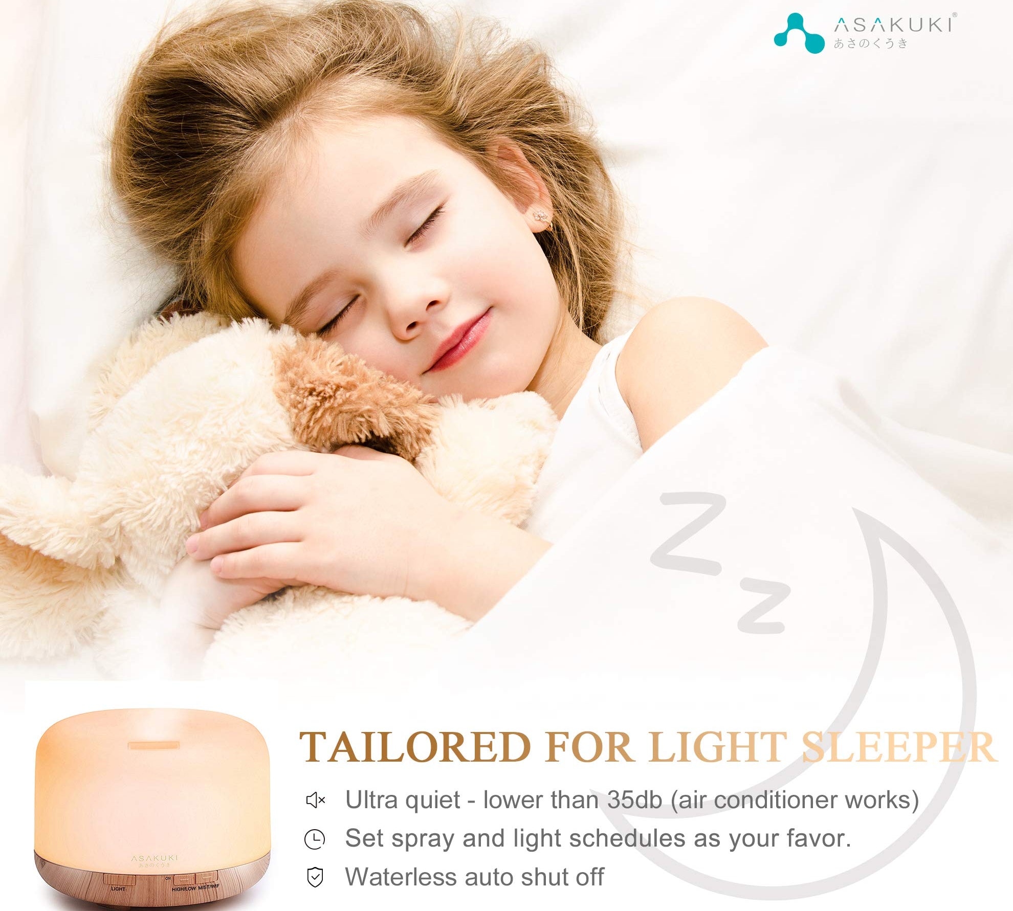 Rock Smart Wi-Fi Essential Oil Diffuser - Asakuki