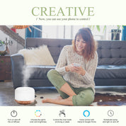 Rock Smart Wi-Fi Essential Oil Diffuser - Asakuki