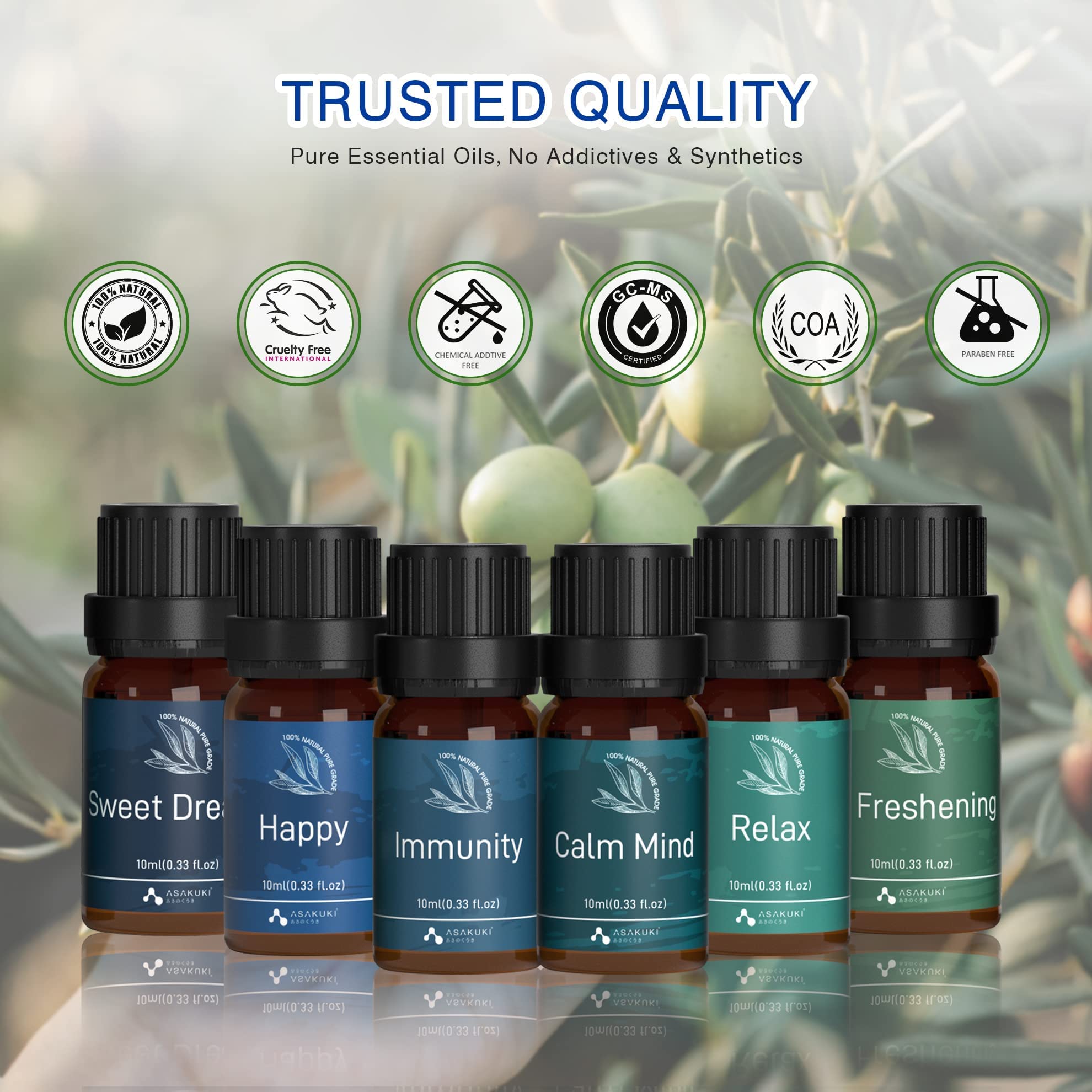 Well-Being Essential Oil Set - Asakuki