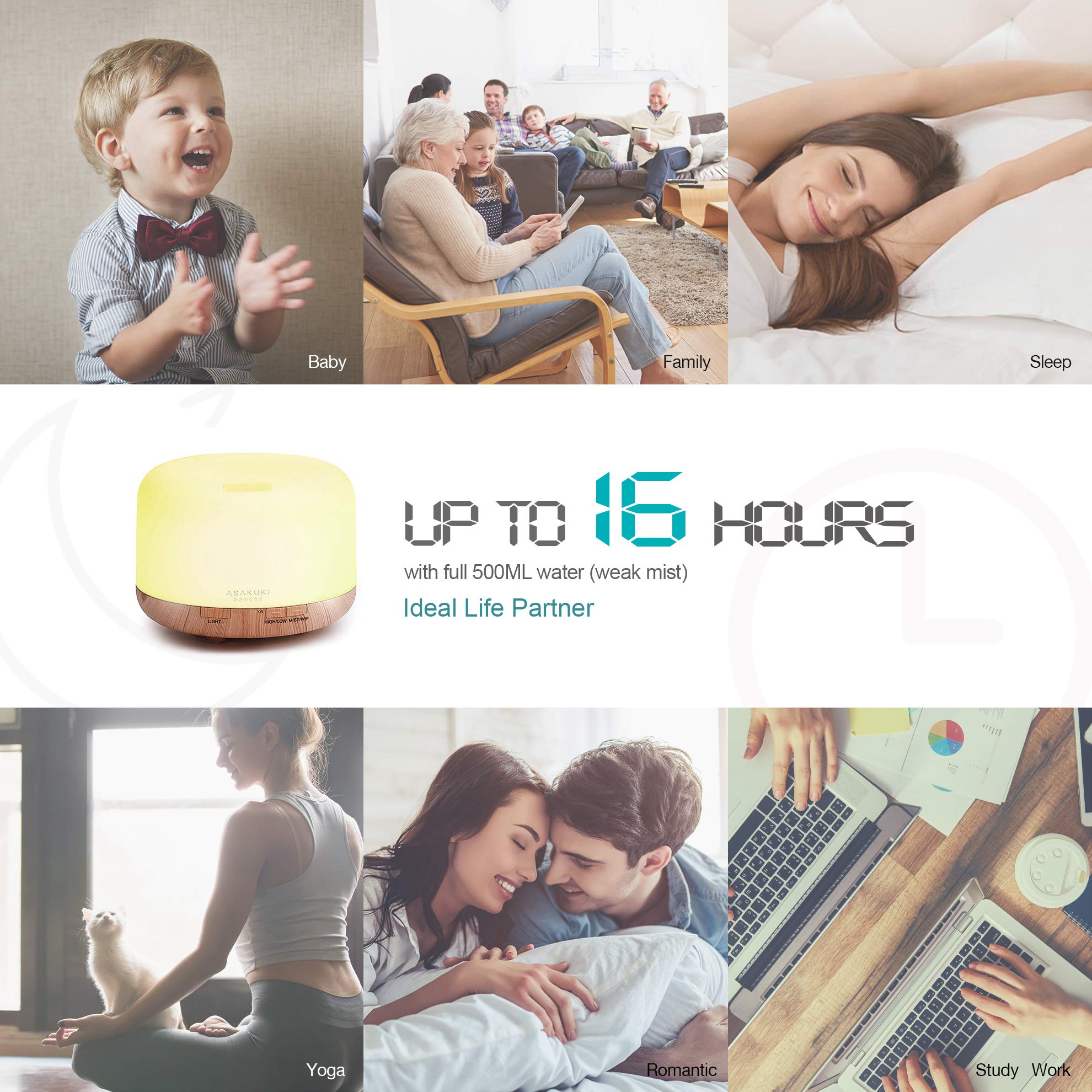 Rock Smart Wi-Fi Essential Oil Diffuser - Asakuki