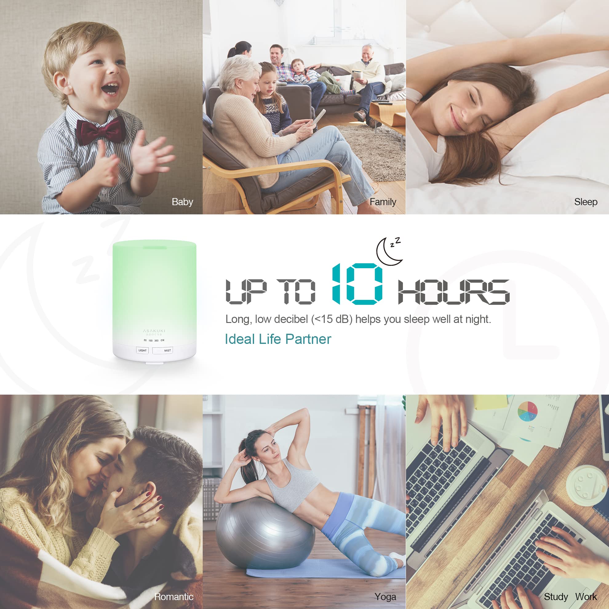 Dew Plus Pure Wood Essential Oil Diffuser - Asakuki