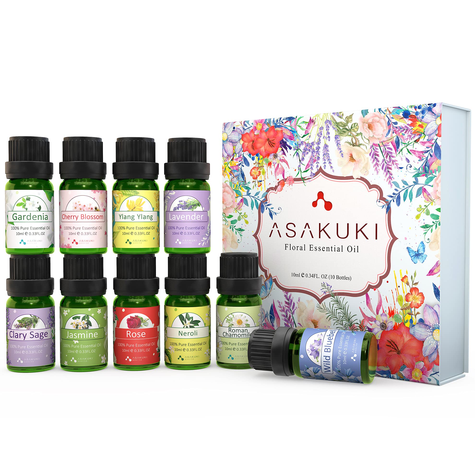 Floral 10 Essential Oils Set – Asakuki