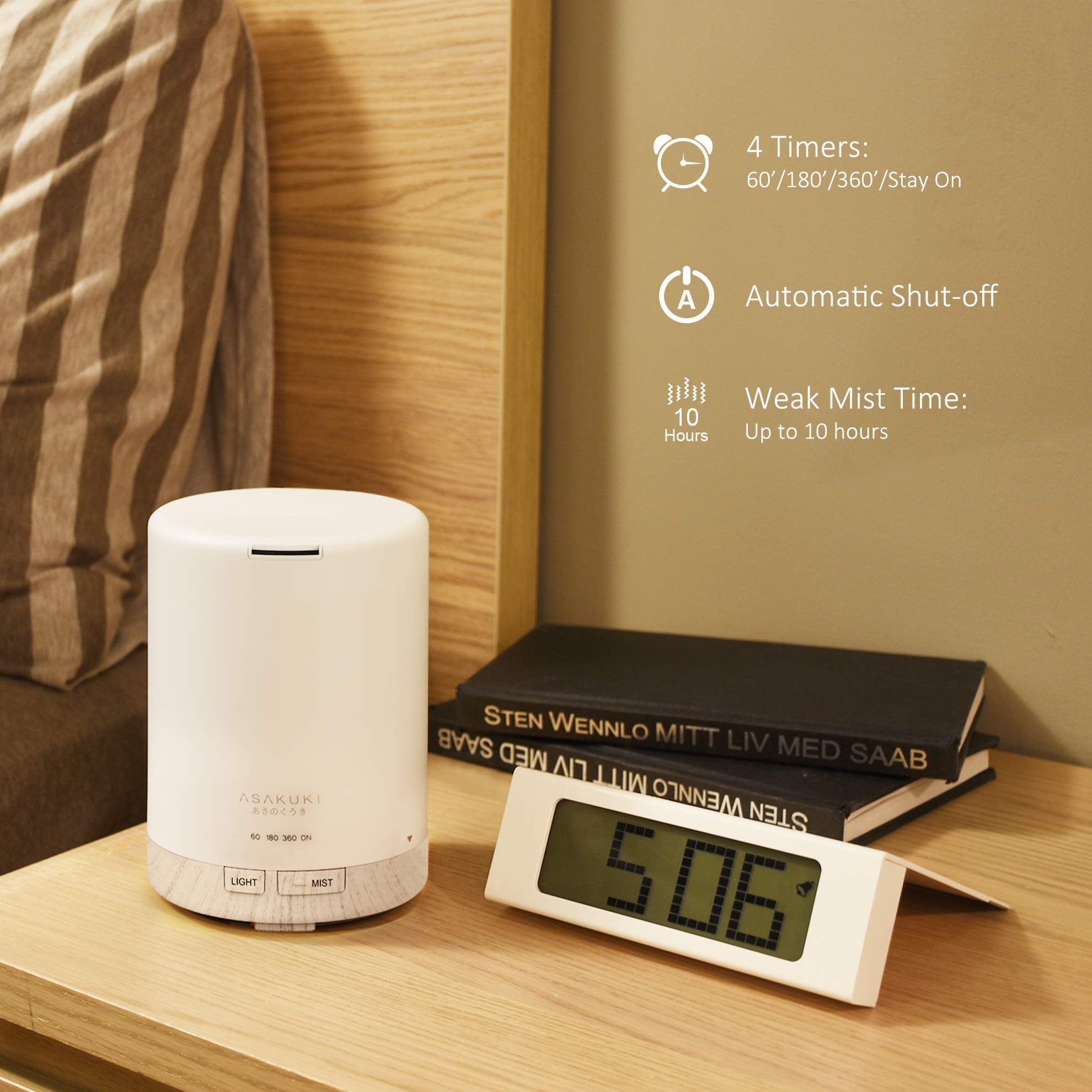 Dew Plus White Wood Essential Oil Diffuser - Asakuki